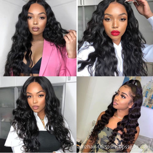 Mink Loose Deep Wave Brazilian Virgin Human Cuticle Aligned Hair 4x4 5x5 Lace Closure Wig Full Hd Lace Front Wig For Black Women